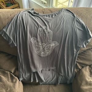 American Eagle Outfitters Grey Slouchy Relaxed T-Shirt